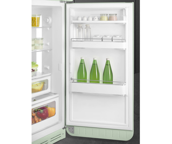 Smeg FAB30RPG5 retro jaren 50 koelkast - water groen - rechtsdraaiend