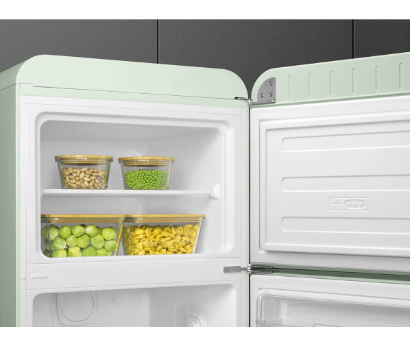 Smeg FAB30RPG5 retro jaren 50 koelkast - water groen - rechtsdraaiend