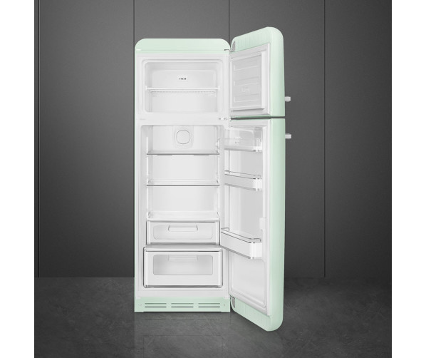 Smeg FAB30RPG5 rechtsdraaiende retro koelkast - water groen