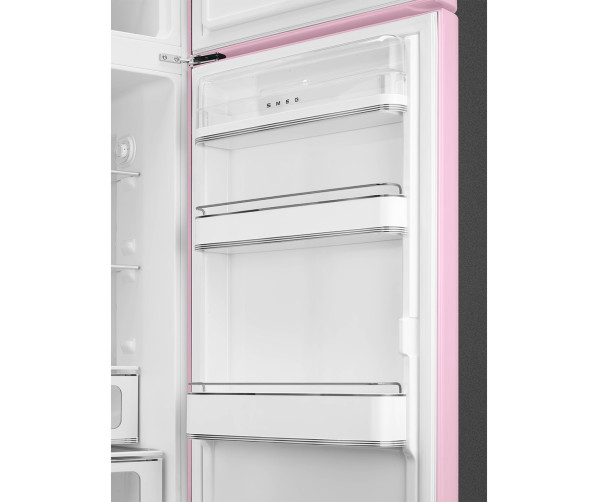 Smeg FAB30RPK5 rechtsdraaiende retro koelkast - roze