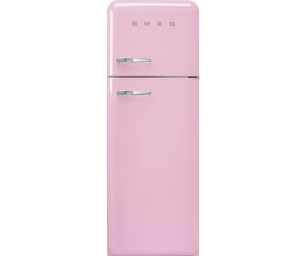 Smeg FAB30RPK5 rechtsdraaiende retro koelkast - roze