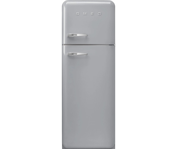 Smeg FAB30RSV5 rechtsdraaiende retro koelkast - zilver metallic