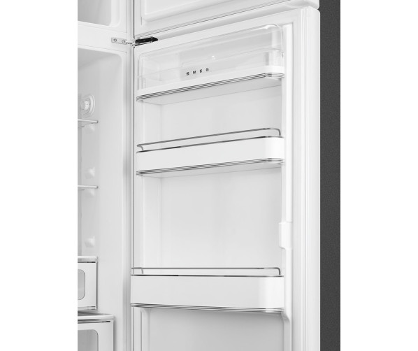 Smeg FAB30RWH5 rechtsdraaiende retro koelkast - wit