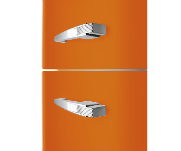 Smeg FAB32LOR5 retro jaren 50 koelkast oranje - linksdraaiend