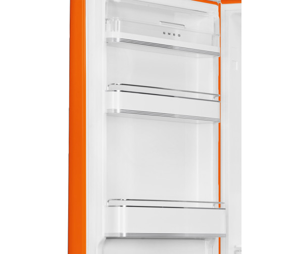 Smeg FAB32LOR5 retro jaren 50 koelkast oranje - linksdraaiend