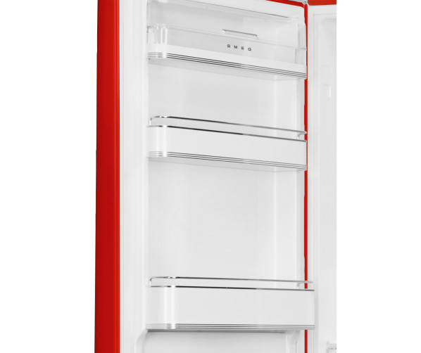 Smeg FAB32LRD5 retro jaren 50 koelkast - rood - linksdraaiend