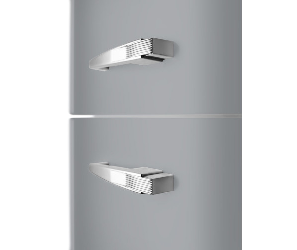 Smeg FAB32LSV5 retro jaren 50 koelkast zilver - linksdraaiend