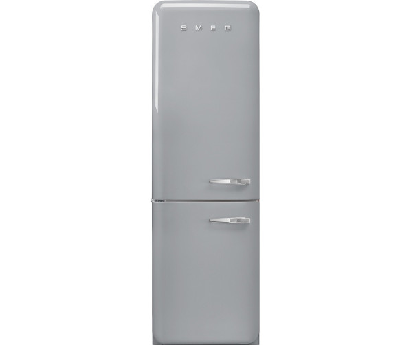 Smeg FAB32LSV5 retro jaren 50 koelkast zilver - linksdraaiend