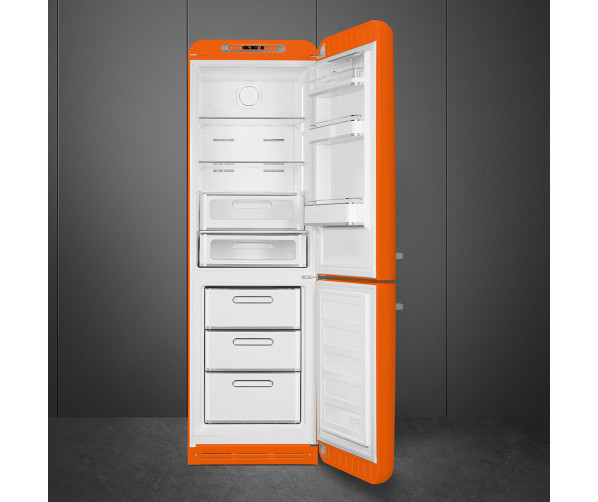 Smeg FAB32ROR5 retro jaren 50 koelkast oranje - rechtsdraaiend