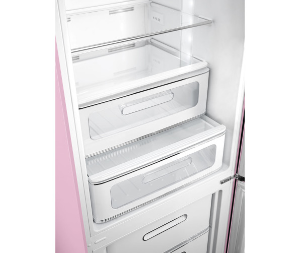 Smeg FAB32RPK5 retro jaren 50 koelkast roze - rechtsdraaiend