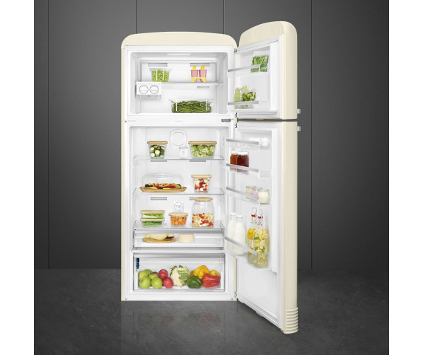 Smeg FAB50RCR5 koelkast crème - rechtsdraaiend