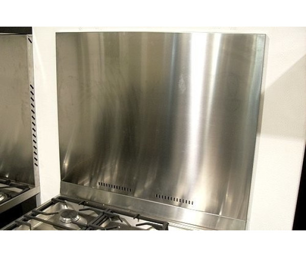 Foto van de Smeg KIT90X achterwand roestvrijstaal