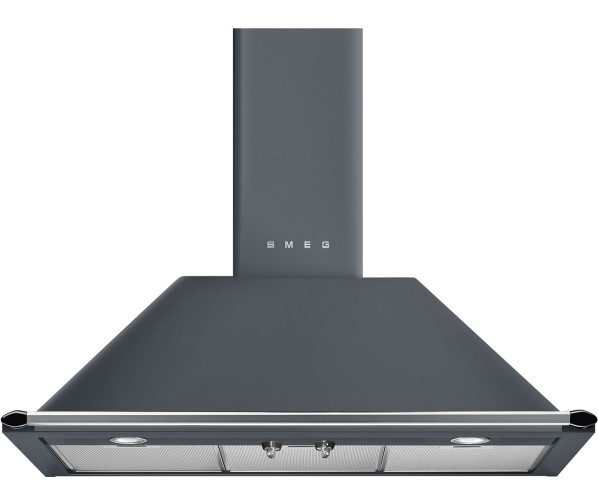 Smeg KT90GRE wand afzuigkap - lei grijs - 90 cm. breed