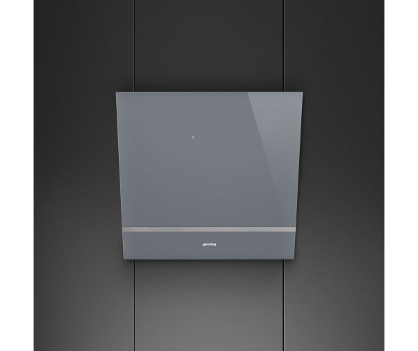 Smeg KV26S afzuigkap schuin anti-hoofdstoot - zilver