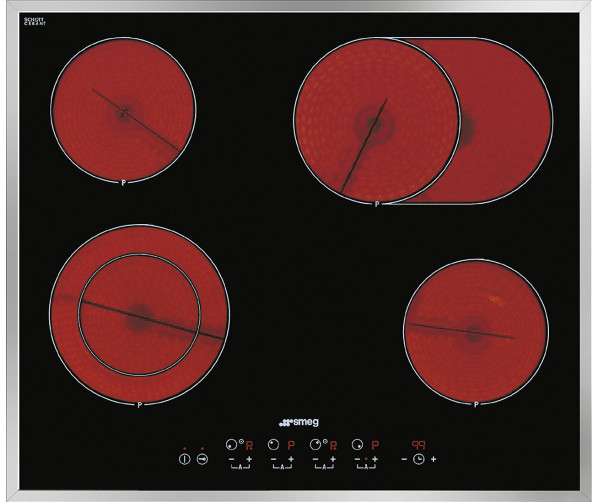 Smeg SE2664CX2 keramische kookplaat