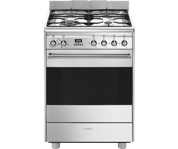 Smeg SNLK61MX9 gas fornuis - roestvrijstaal - 60 cm. breed