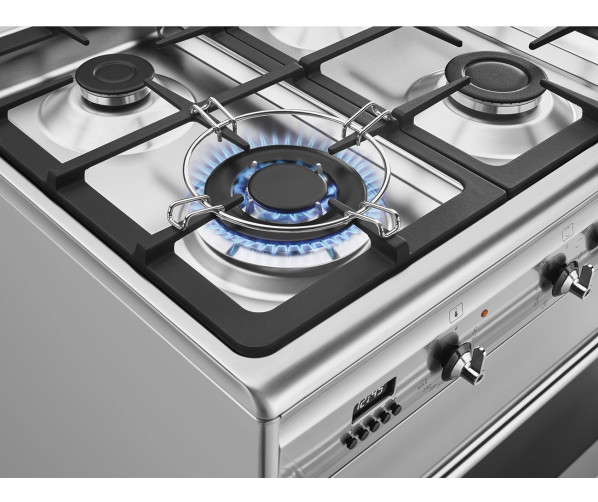 Smeg SNLK916MFX9 gas fornuis - roestvrijstaal - 90 cm. breed
