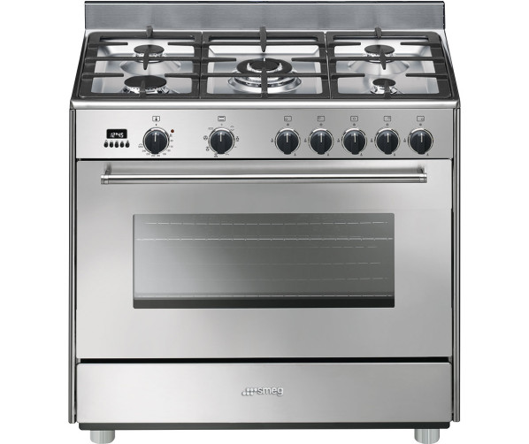 Smeg SNLKP90DX9 gas fornuis - roestvrijstaal