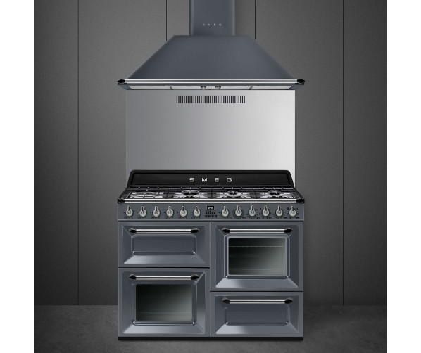 Smeg TR4110IGR inductie fornuis - lei grijs - 110 cm. breed