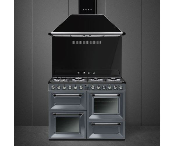 Smeg TR4110IGR inductie fornuis - lei grijs - 110 cm. breed
