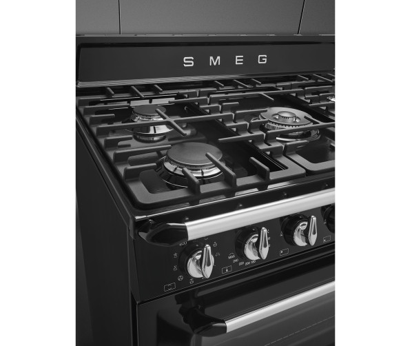 Smeg TR90NNLK9 fornuis - zwart - 90 cm. breed - Victoria