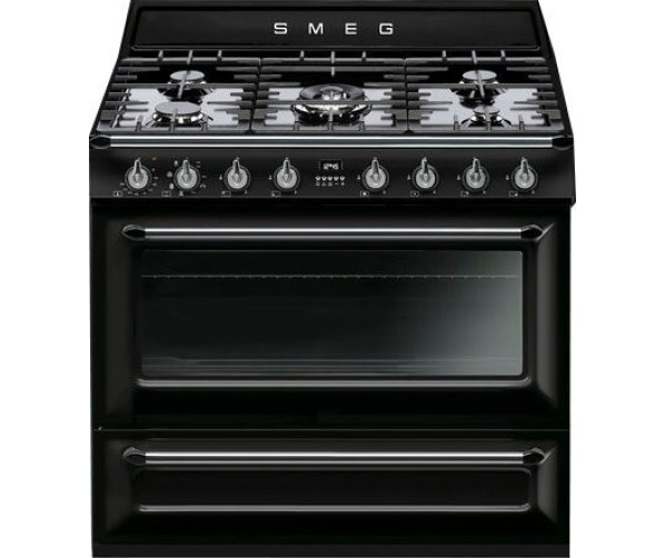 Smeg TR90NNLK9 fornuis - zwart - 90 cm. breed - Victoria