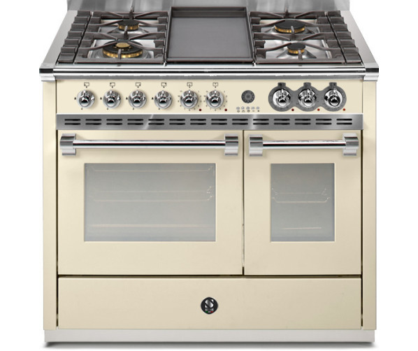 Steel A10FF-4B Ascot gas fornuis - 100 cm breed in de kleur Crema