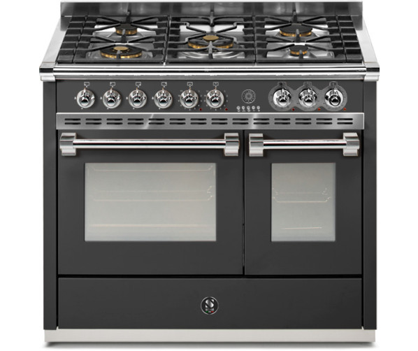 Steel A10FF-4M Ascot gas fornuis uitgevoerd in de kleur Antracite
