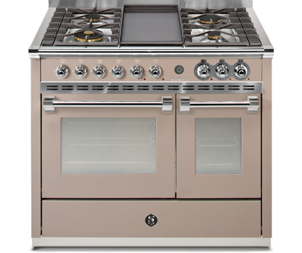 Steel A10FF-4T Ascot gas fornuis - 100 cm breed in de kleur Sabbia