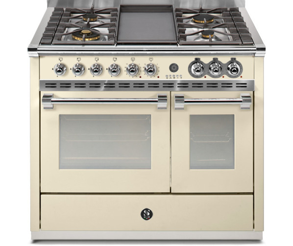 Steel A10FF-4T Ascot gas fornuis - 100 cm breed in de kleur Crema