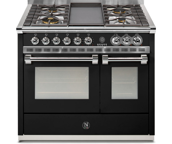 Steel A10FF-4T Ascot gas fornuis - 100 cm breed in de kleur Nero