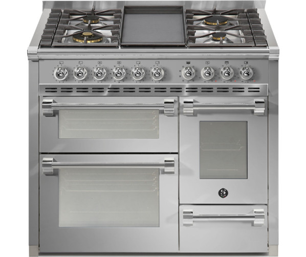 Steel AQ10SFF-6W Ascot gas fornuis - 100 cm - combi-stoomoven
