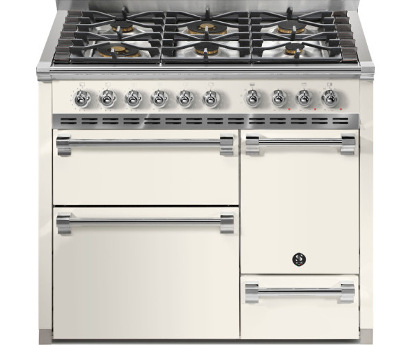 Steel AQ10SFF-D-6W Ascot gas fornuis - 100 cm - combi-stoomoven