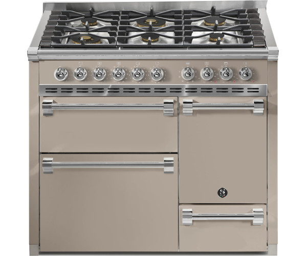Steel AQ10SFF-D-6W Ascot gas fornuis - 100 cm - combi-stoomoven