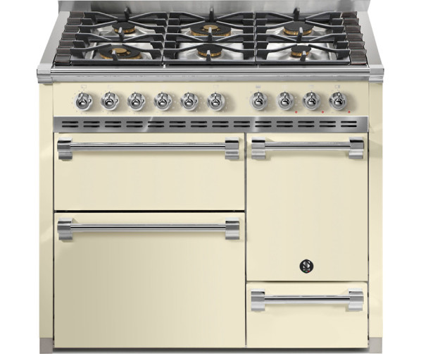 Steel AQ10SFF-D-6W Ascot gas fornuis - 100 cm - combi-stoomoven
