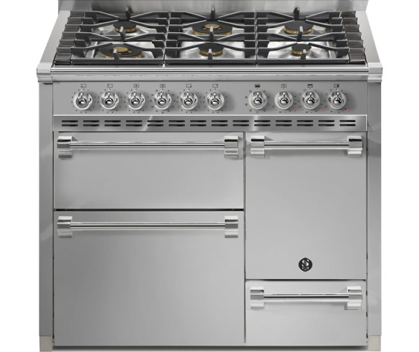Steel AQ10SFF-D-6W Ascot gas fornuis - 100 cm - combi-stoomoven