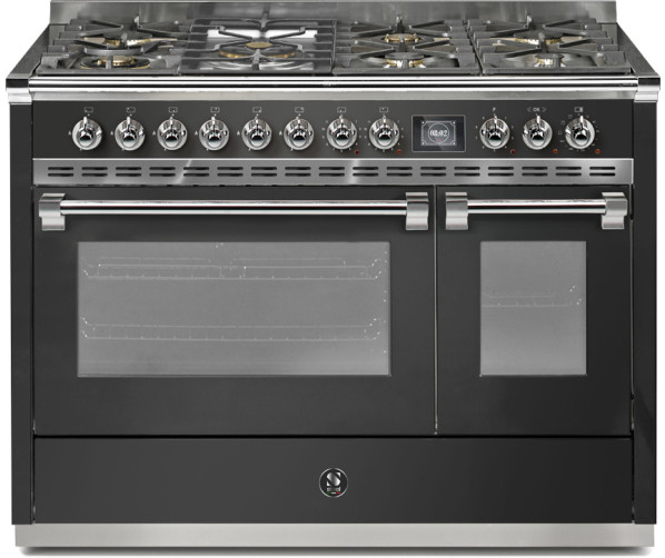 Steel AQ12SF-6B Ascot gas fornuis - combi-stoomoven - 120 cm.