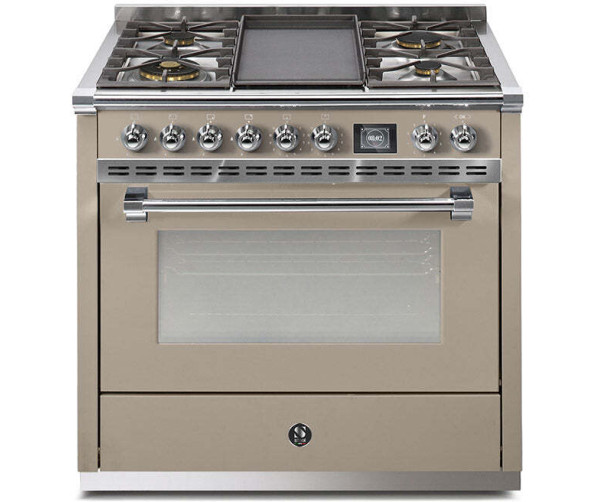Steel AQ9S-4B Ascot gasfornuis - combi-stoomoven - met grill-top bakplaat