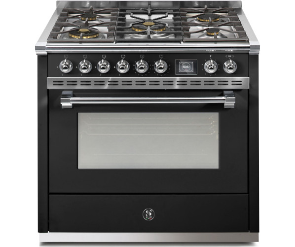 Steel AQ9S-4M Ascot gasfornuis - combi-stoomoven - met 6 kW mega wok