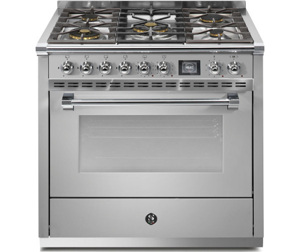 Steel AQ9S-4M Ascot gasfornuis - combi-stoomoven - met 6 kW mega wok