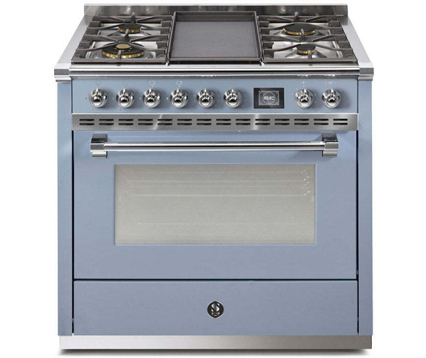 Steel AQ9S-4T Ascot gasfornuis - combi-stoomoven - met frytop bakplaat