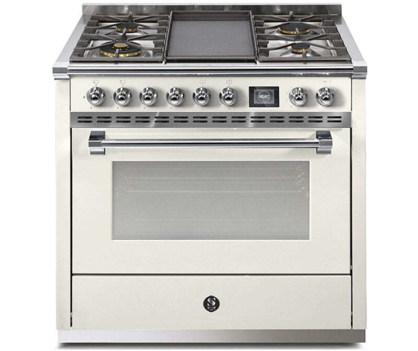 Steel AQ9S-4T Ascot gasfornuis - combi-stoomoven - met frytop bakplaat