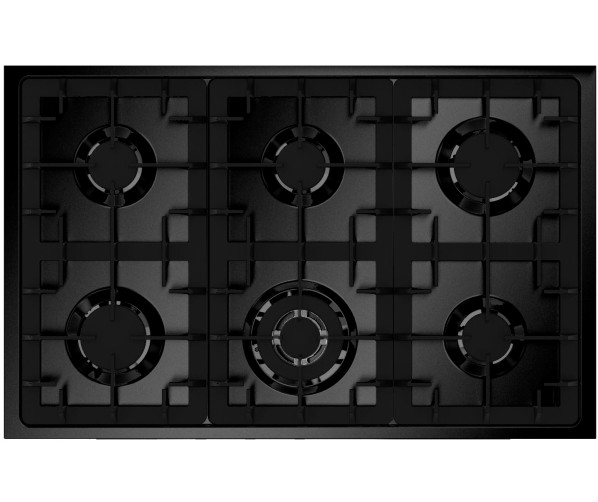 Steel EQ10FF-6 NF Enfasi fornuis zwart - All Black serie