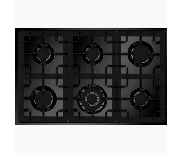 Steel EQ9F-6 NF Enfasi fornuis zwart - All Black serie