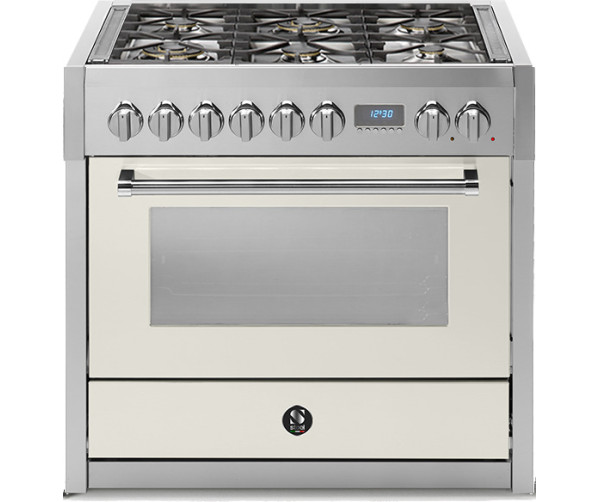 Steel G9F-6W fornuis afgebeeld in de kleur Nuvola
