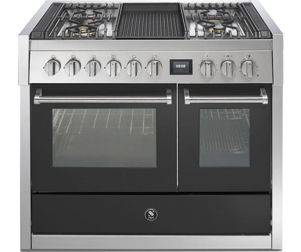 Steel GQ10SF-4B fornuis met combi-stoomoven en grill top - 100 cm breed