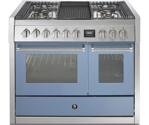 Steel GQ10SF-4B fornuis met combi-stoomoven en grill top - 100 cm breed