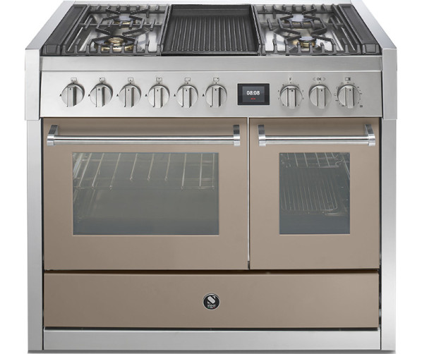 Steel GQ10SF-4B fornuis met combi-stoomoven en grill top - 100 cm breed