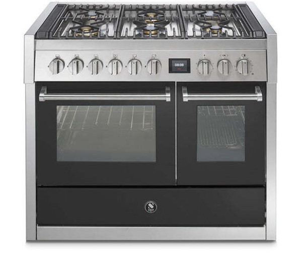 Steel GQ10SF-4M fornuis met combi-stoomoven en mega wok - 100 cm breed