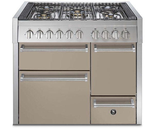 Steel GQ10SFF-D-6W rvs fornuis - Genesi - 100 cm. breed